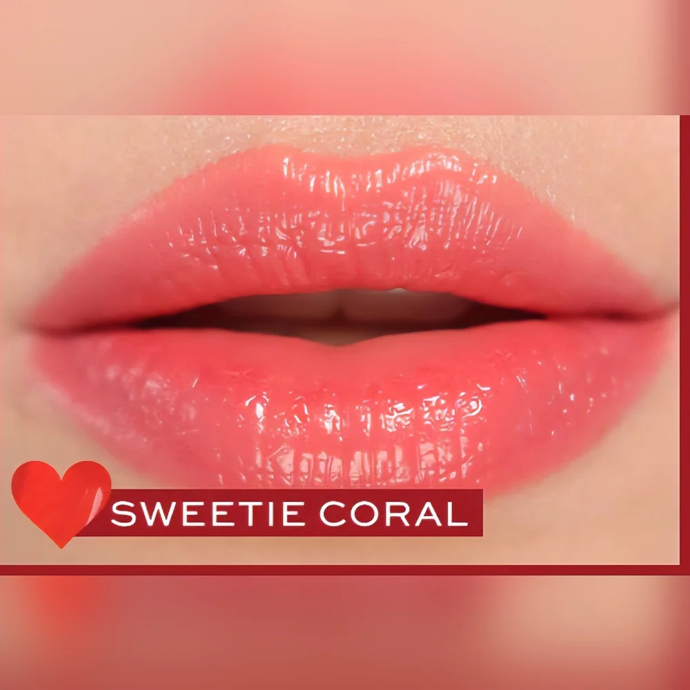 Makeup Revolution Pout Tint Lip Gloss Moisturizing Effect Sweetie Coral